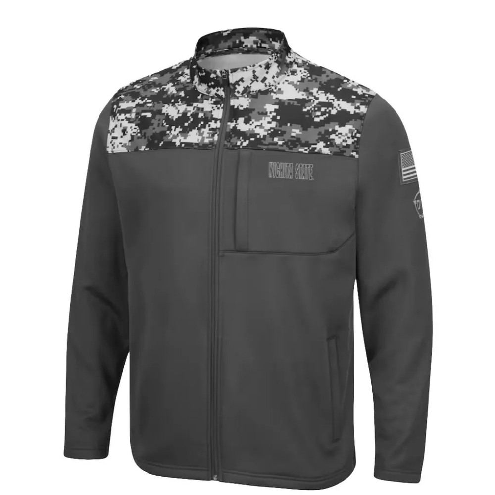 Wichita State Shockers Colosseum OHT Digi Camo Military Full Zip Jacket Men's XL
